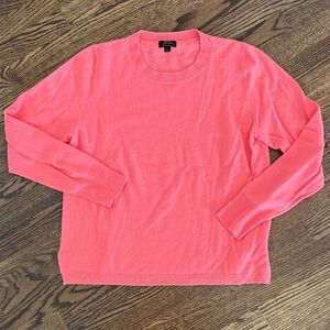 J. Crew cashmere Vibrant Coral sweater